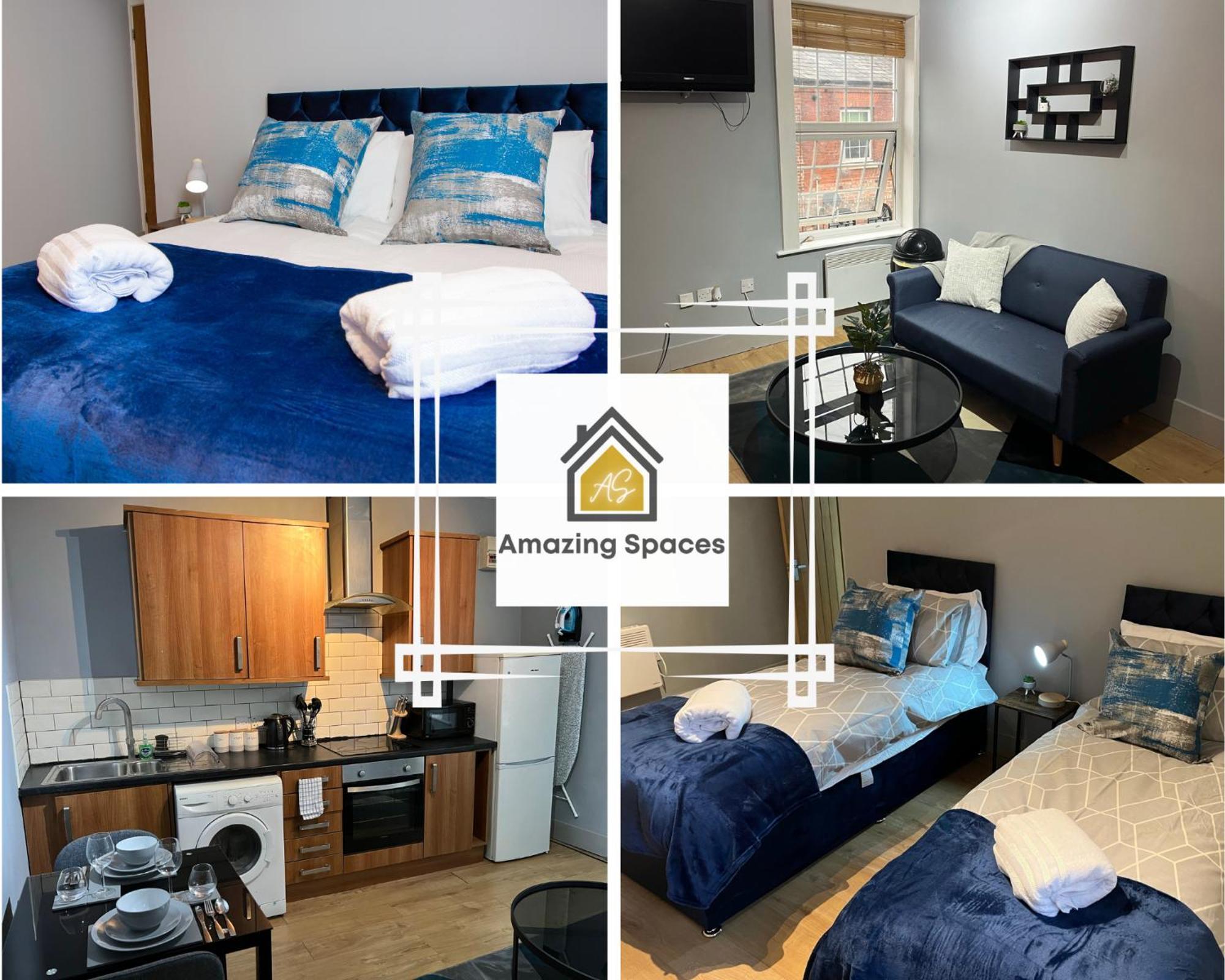 City Centre Comfort: 2-Bed Flat with WiFi Warrington  Exterior photo